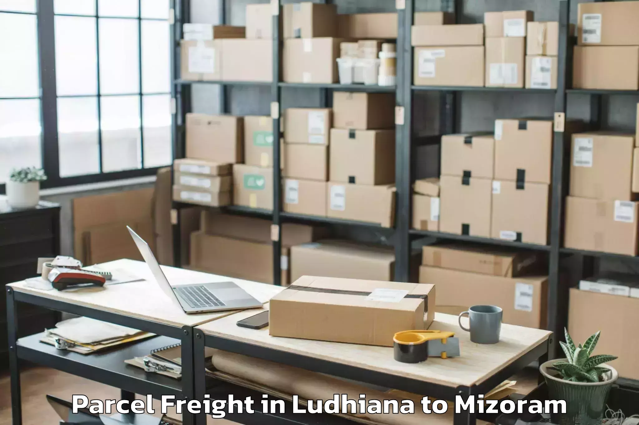 Trusted Ludhiana to Zawlnuam Parcel Freight